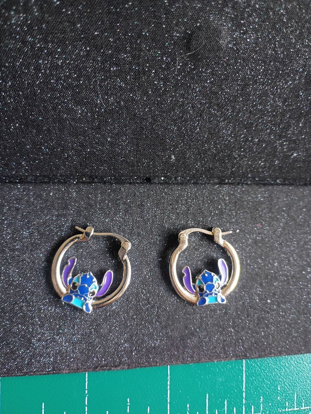 Blue and Purple Character Hoop Earrings - Women Jewelry